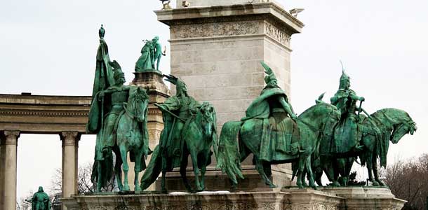budapest hungary heroes square